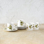 Anemone Painted Demitasse Set of 4