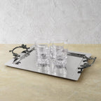 Black Orchid Serving Tray - Large