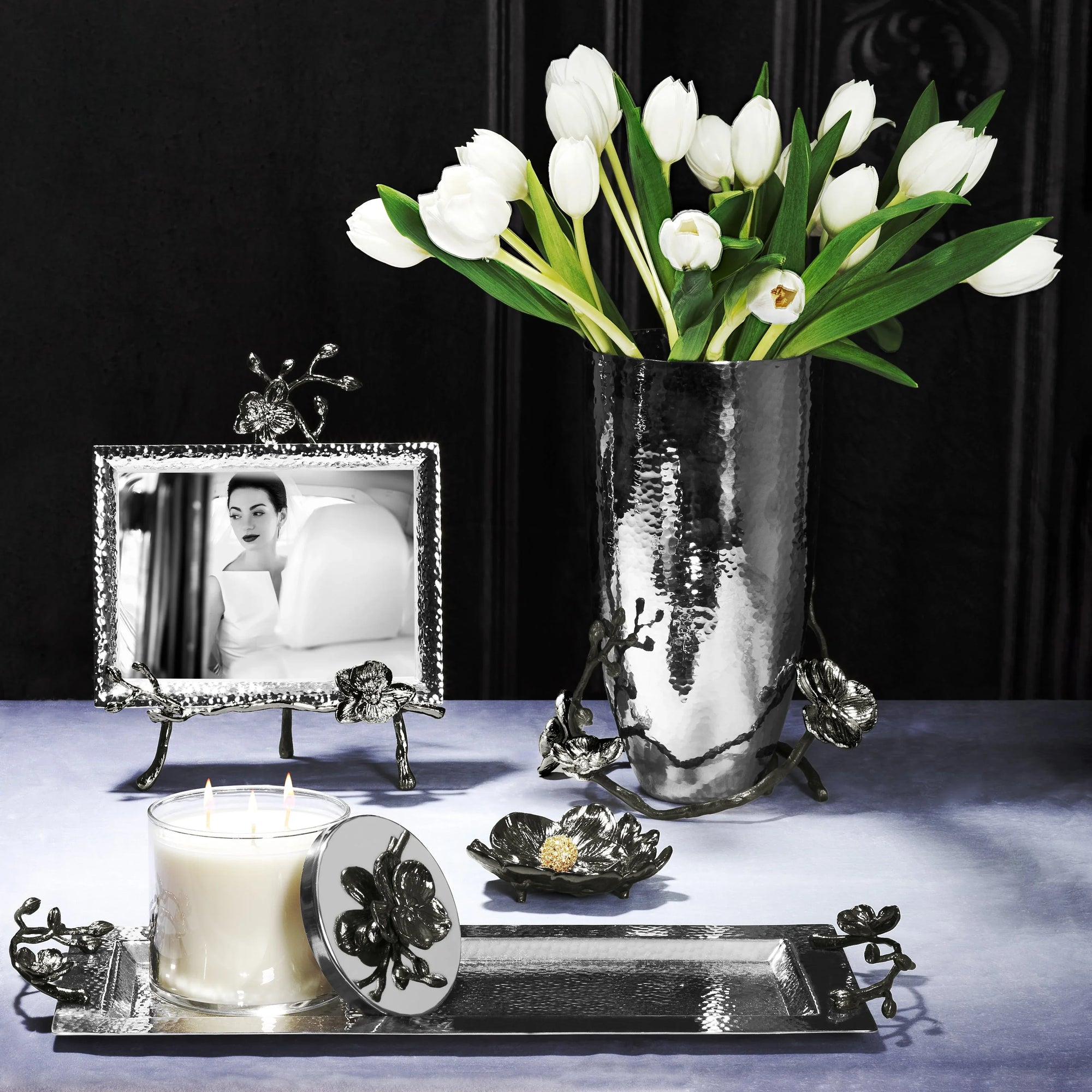 Black Orchid Serving Tray - Small