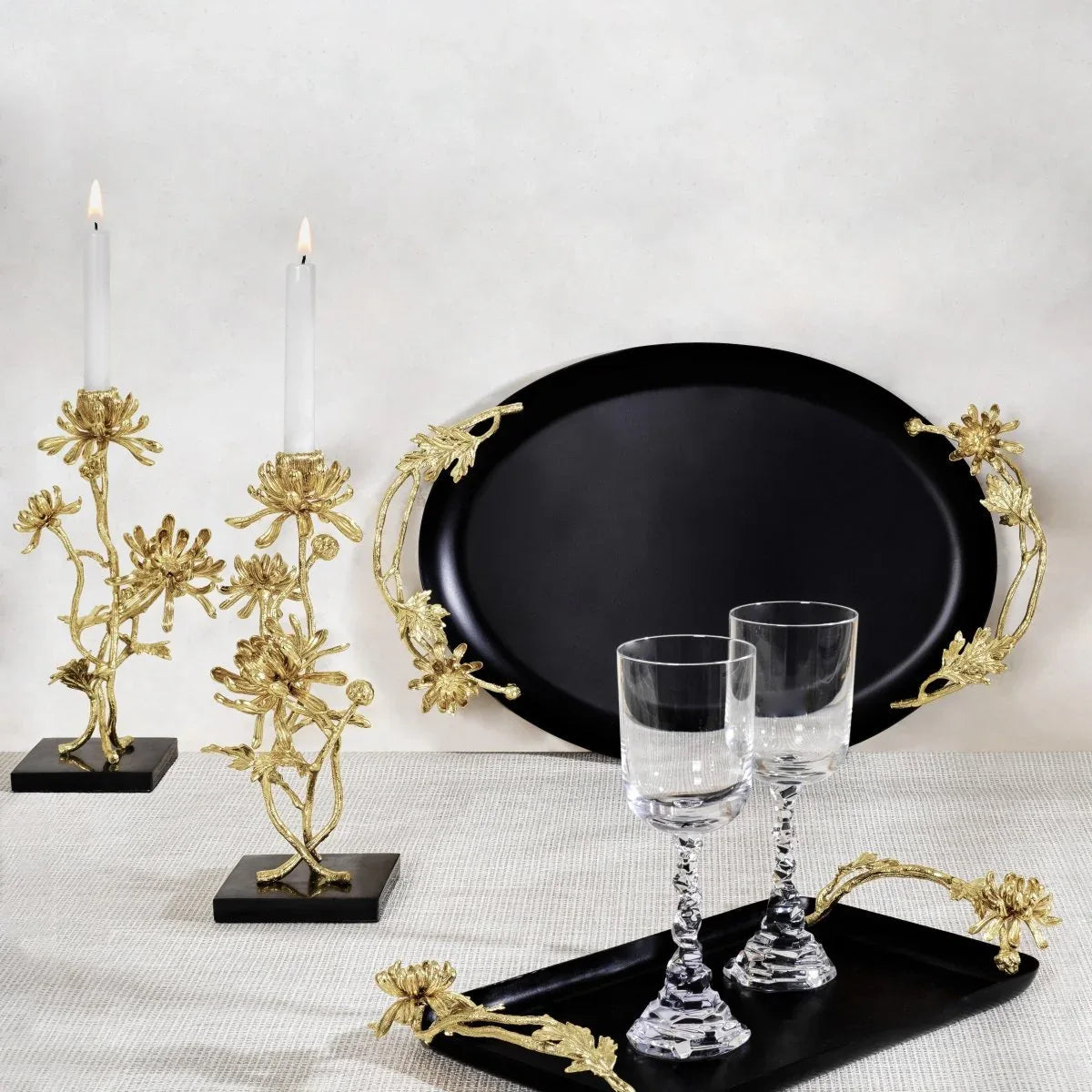 Dahlia Oval Tray